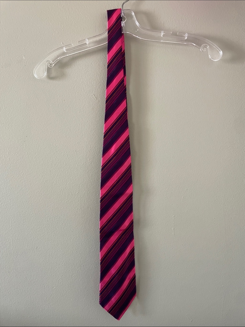 ETRO Pink and Purple Striped Tie